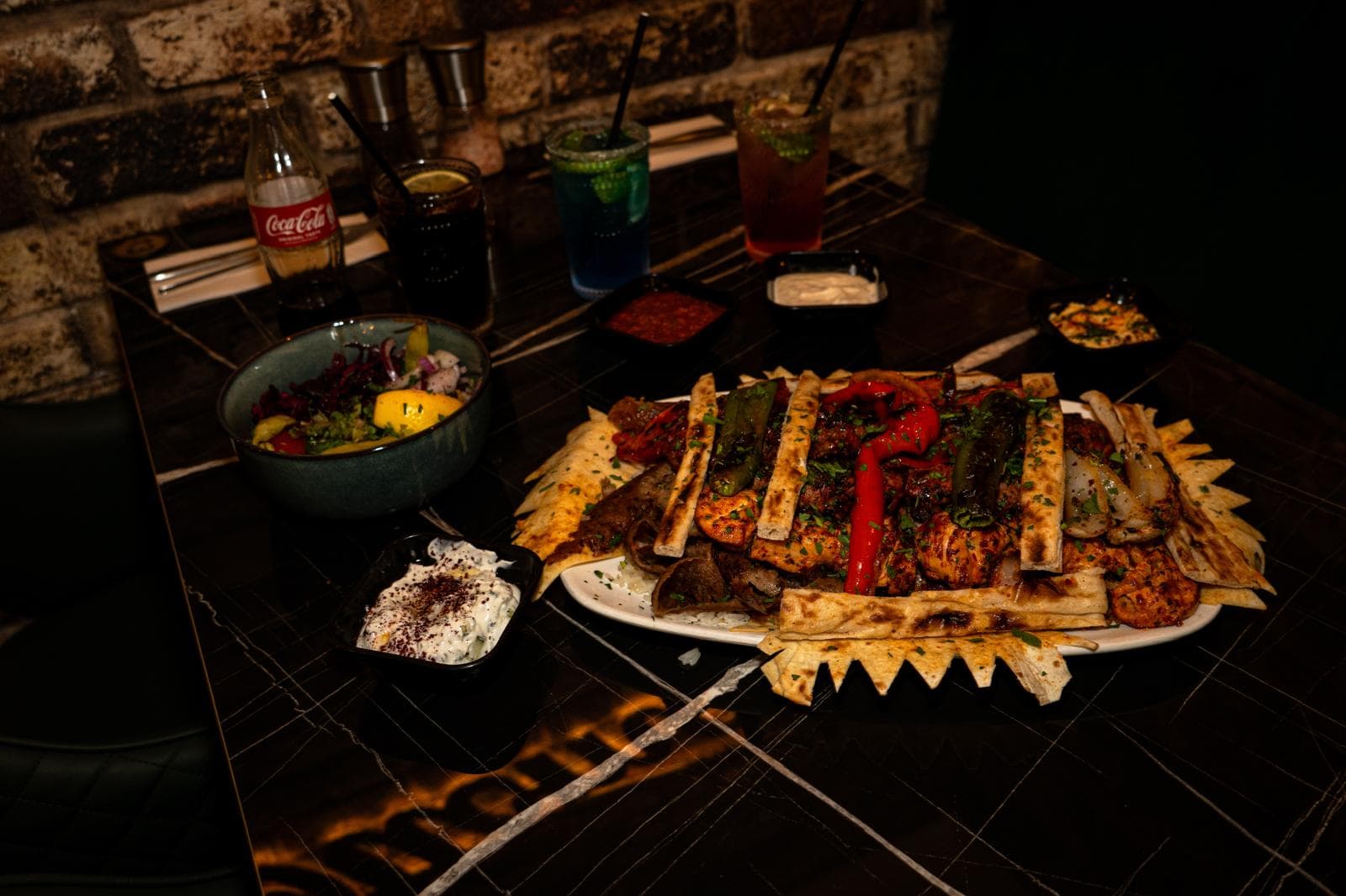 A mixed grill platter at Ottomans